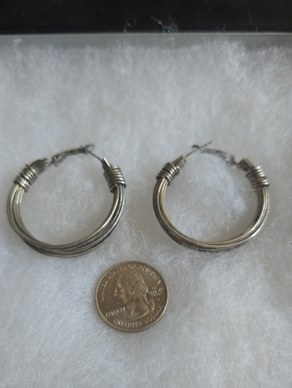Sterling Silver Multi-Wire Hoop Earrings - Women Jewelry 16 Grams